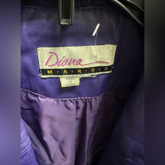 VINTAGE Diana Marco Long Leather  Trench Coat - Picture 5 of 8